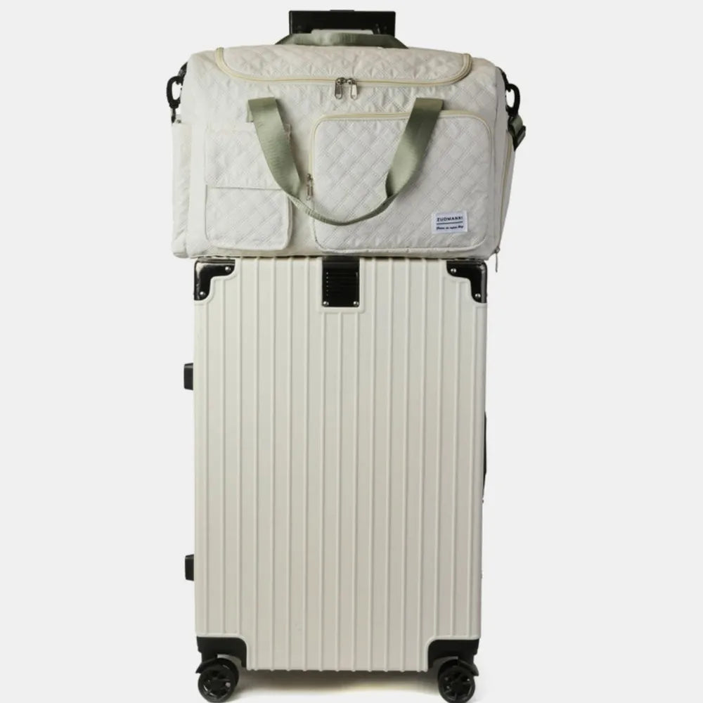 Oxford Cloth Oversize Travel Bag With Multiple Pockets