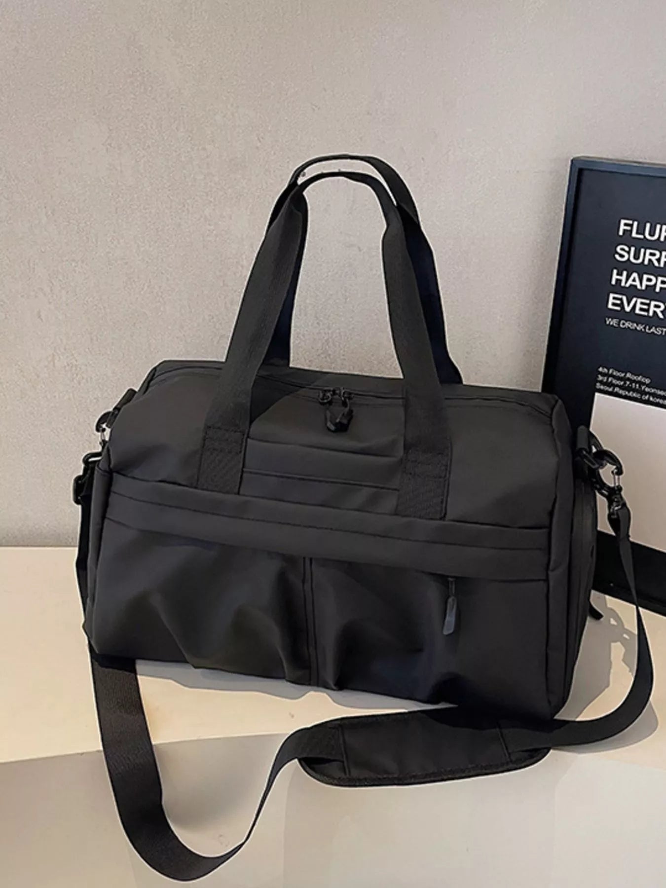 Oxford Cloth Travel Duffel Bag Medium 16.5 Inch Imported For Weekend Trips