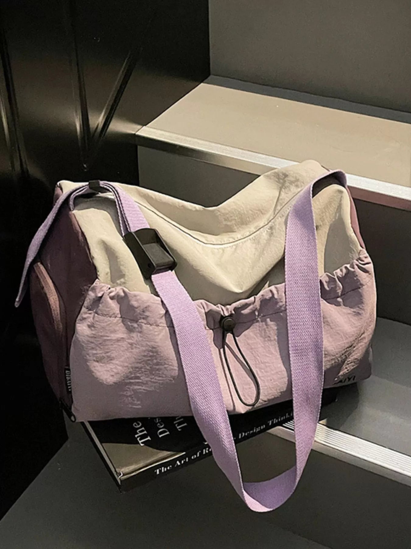 Lightweight Drawstring Travel Bag 15 Inch Large Oxford Cloth Imported